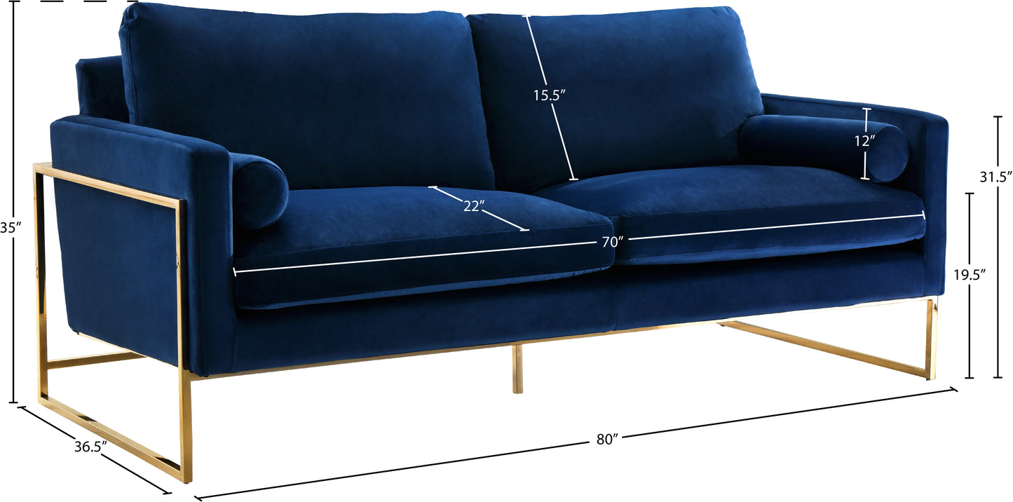 noah navy velvet sofa s