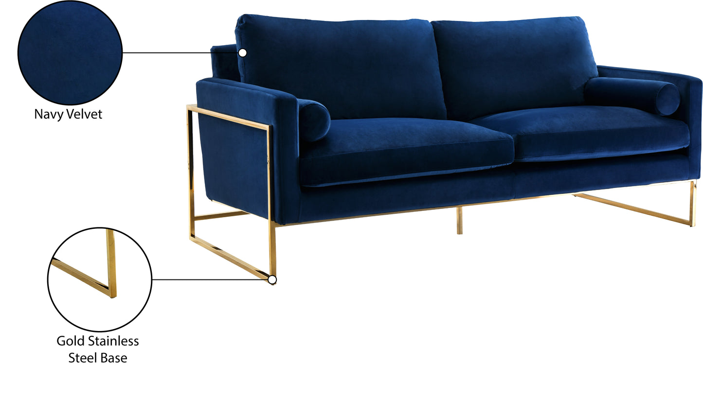 noah navy velvet sofa s