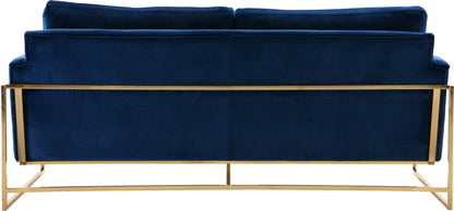 Noah Navy Velvet Sofa S