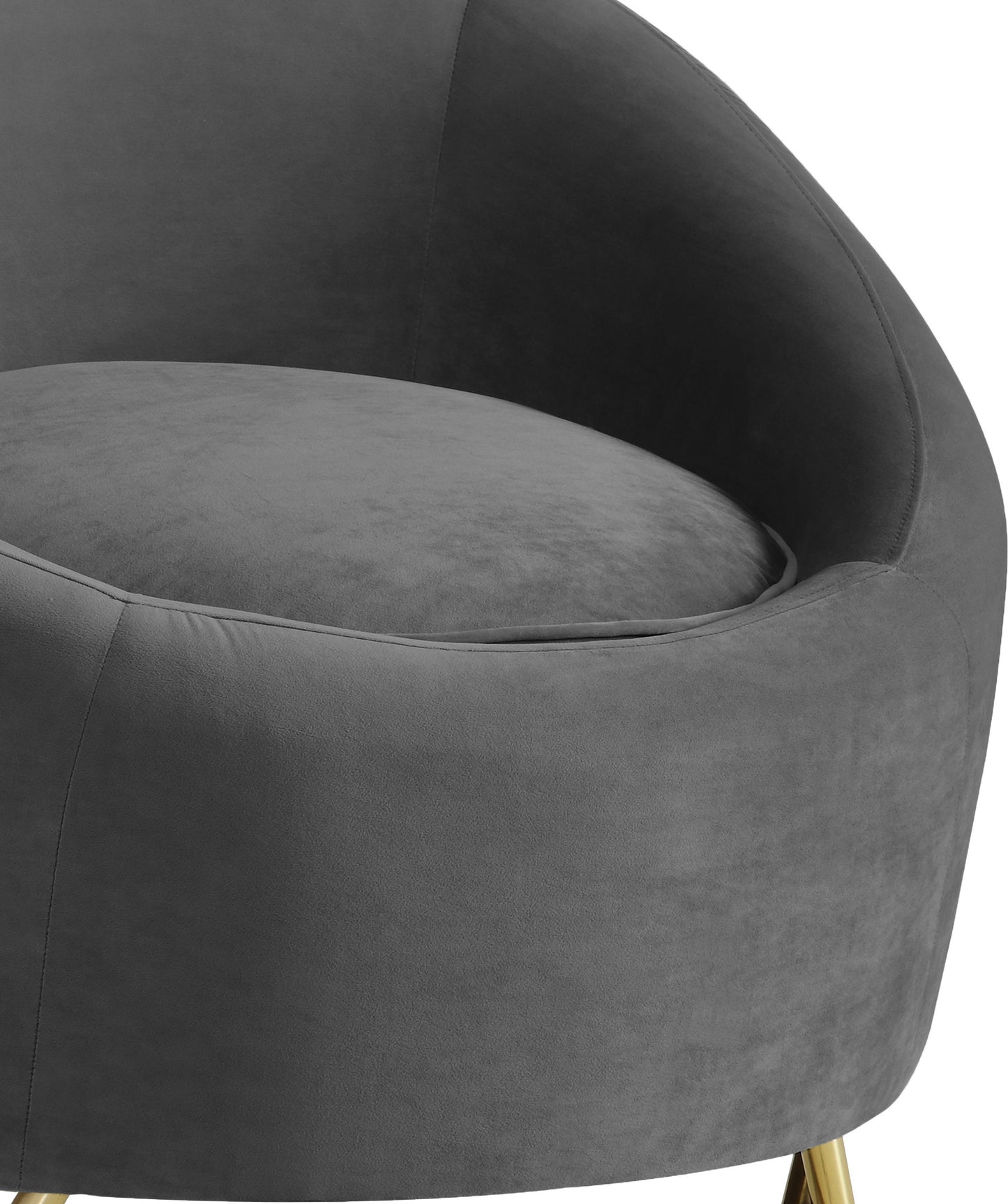 simba grey velvet chair c