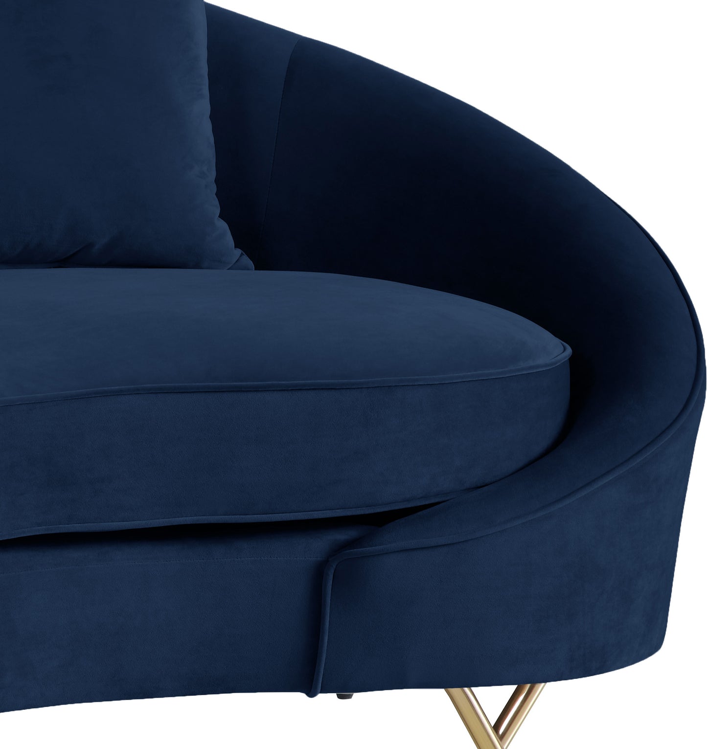 simba navy velvet loveseat l