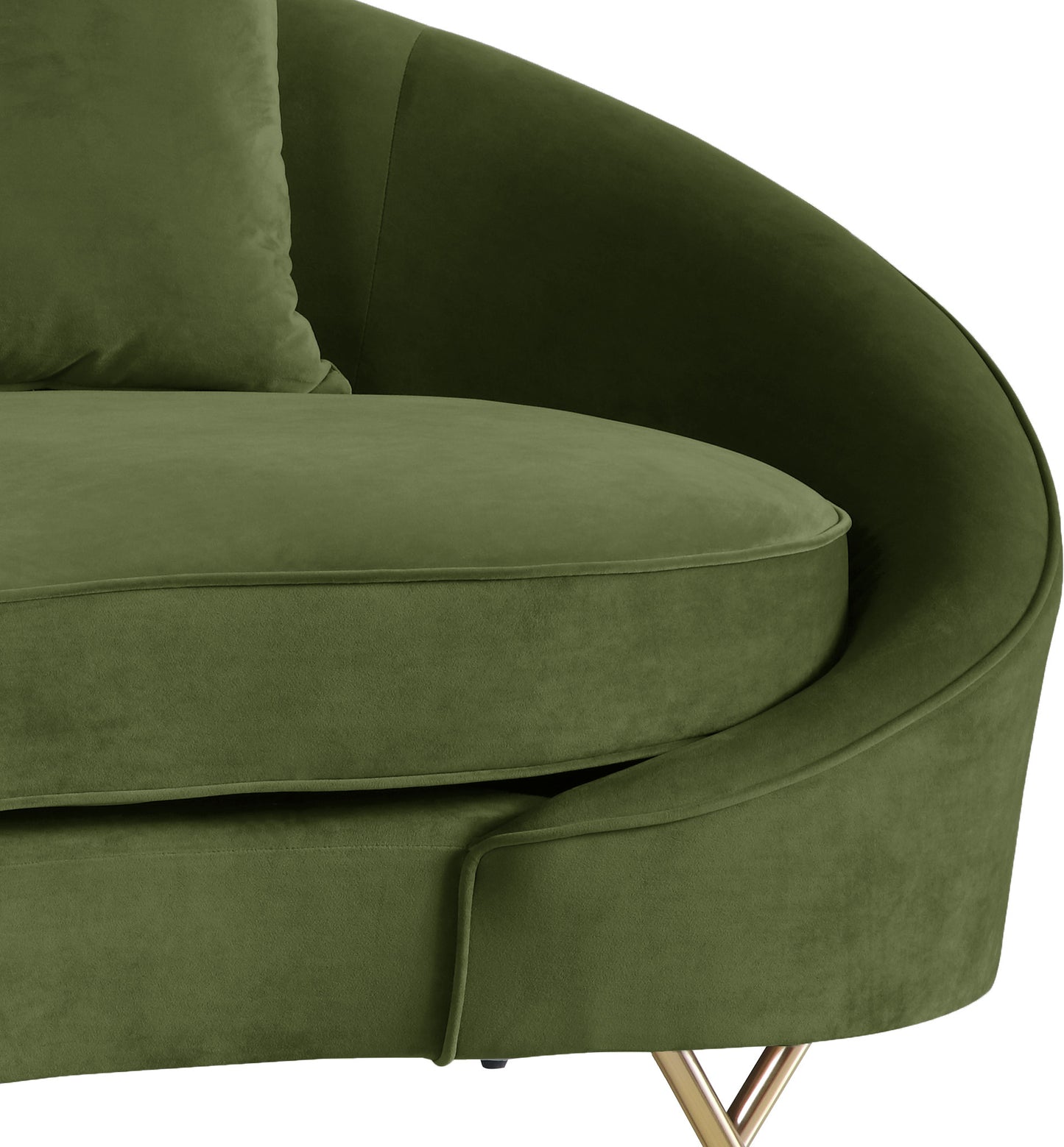 simba olive velvet loveseat l