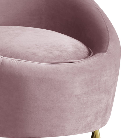 Simba Pink Velvet Chair C