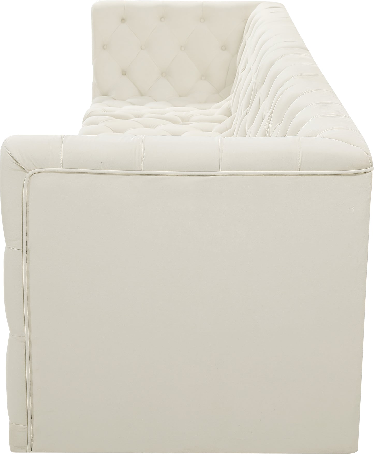 luna cream velvet modular sofa s128