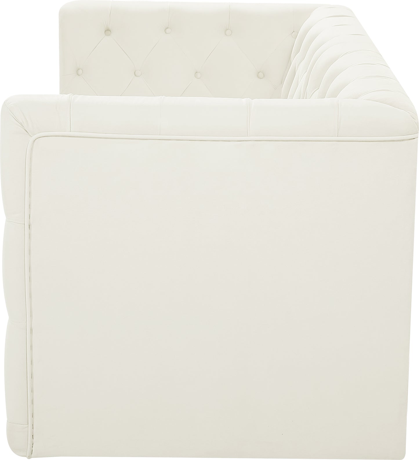 luna cream velvet modular sofa s70