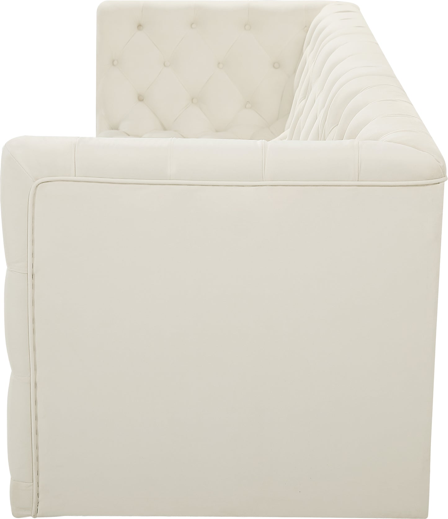 luna cream velvet modular sofa s99