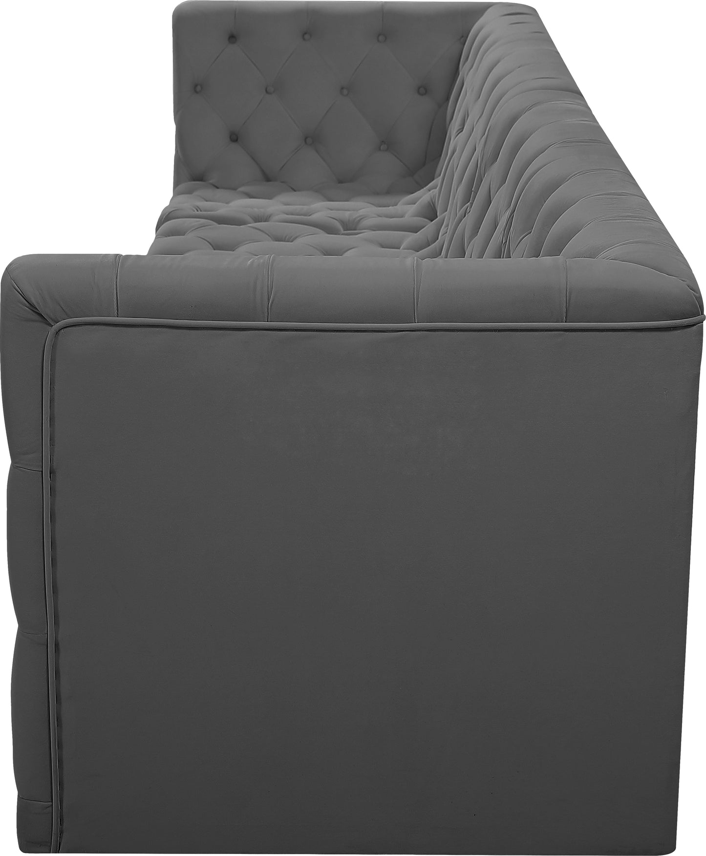 luna grey velvet modular sofa s128