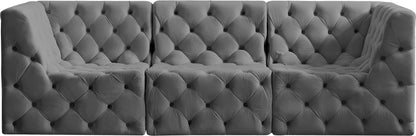 Luna Grey Velvet Modular Sofa S99