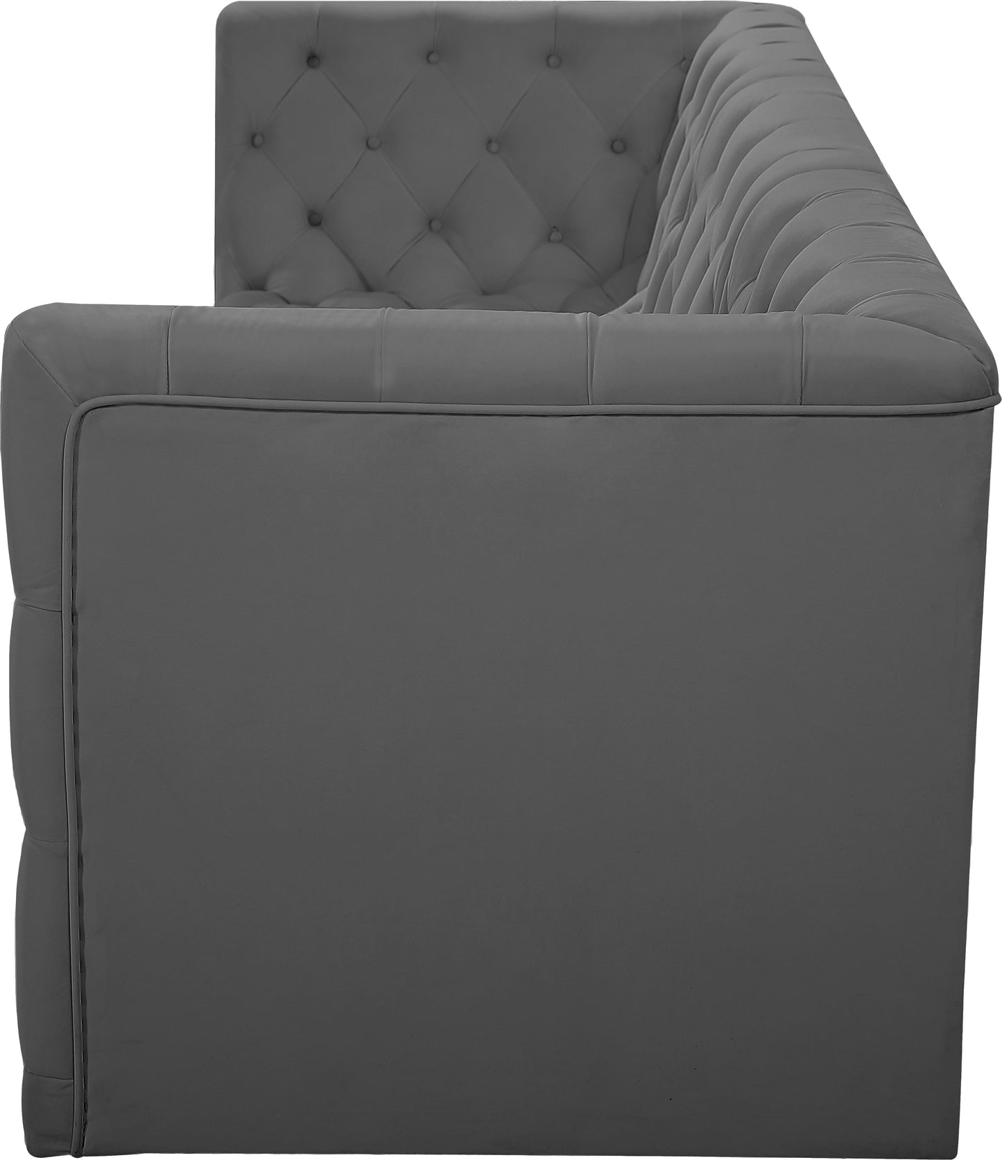 luna grey velvet modular sofa s99