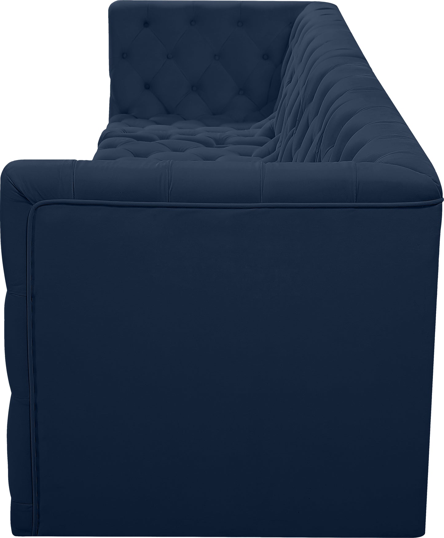 luna navy velvet modular sofa s128