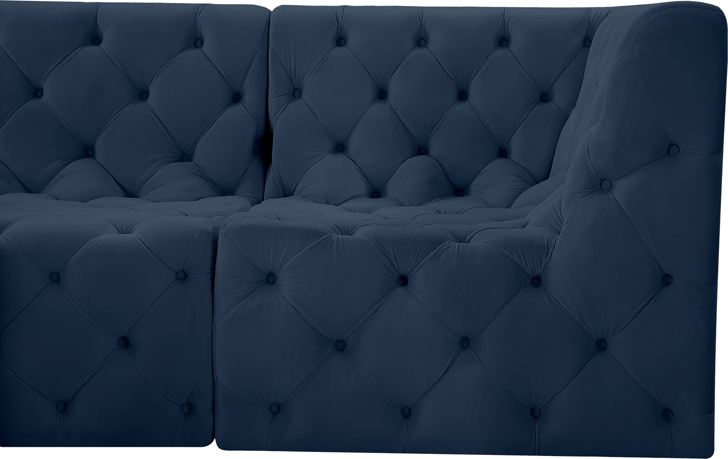 luna navy velvet modular sofa s128