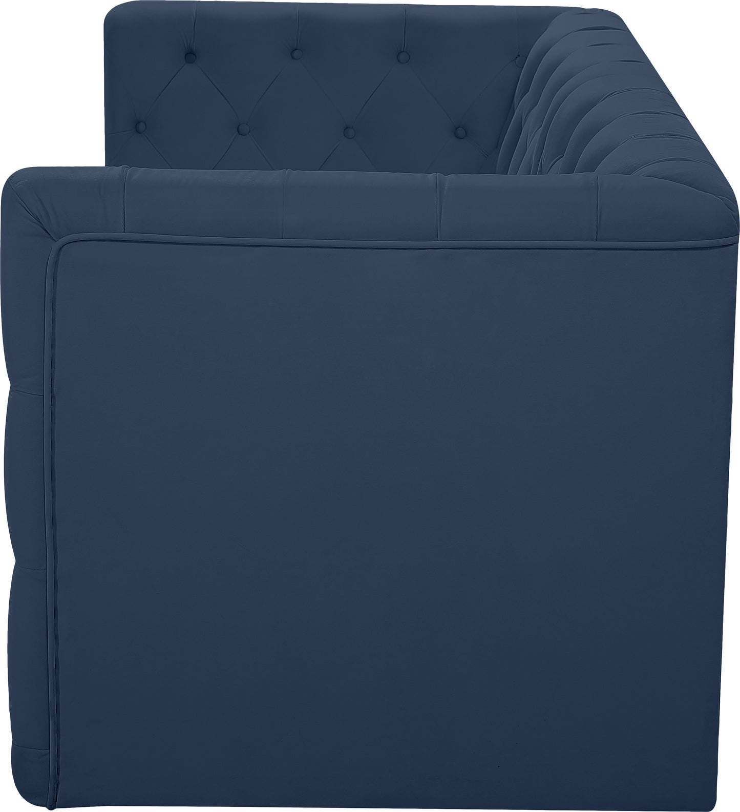 luna navy velvet modular sofa s70