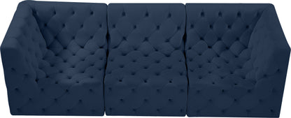 Luna Navy Velvet Modular Sofa S99