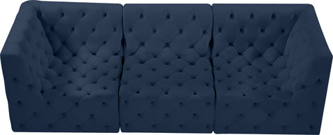 Luna Navy Velvet Modular Sofa S99