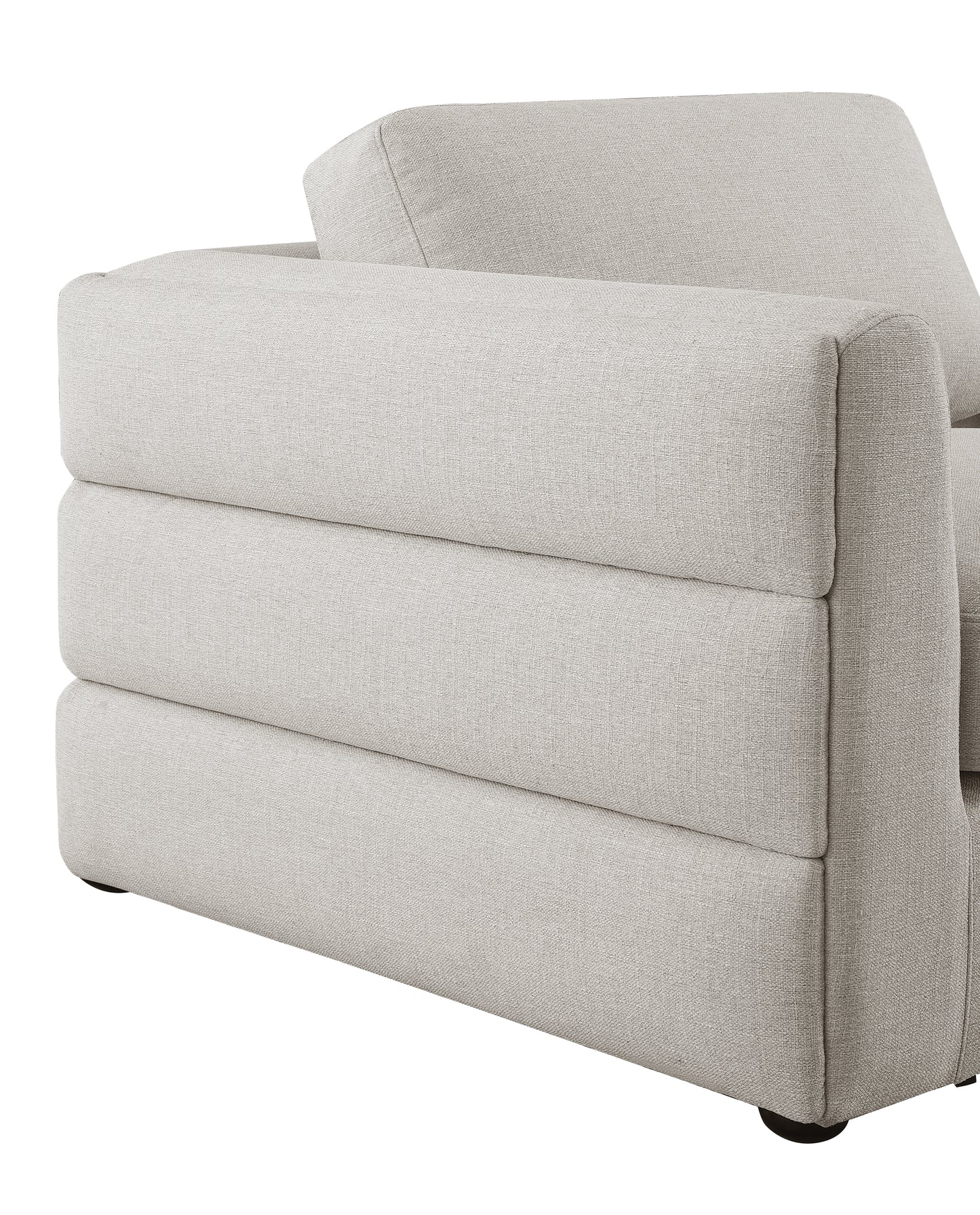 barlow beige durable linen textured fabric modular sectional sec7b