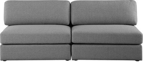 Barlow Grey Durable Linen Textured Fabric Modular Sofa S76B