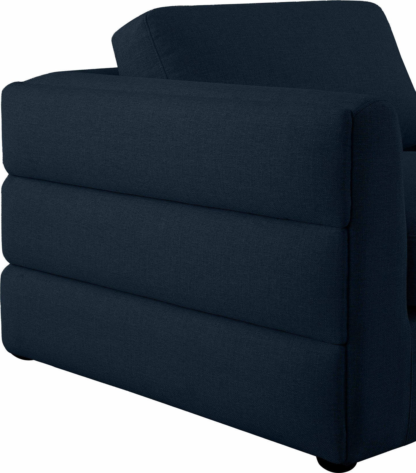 barlow navy durable linen textured fabric modular sofa s114a