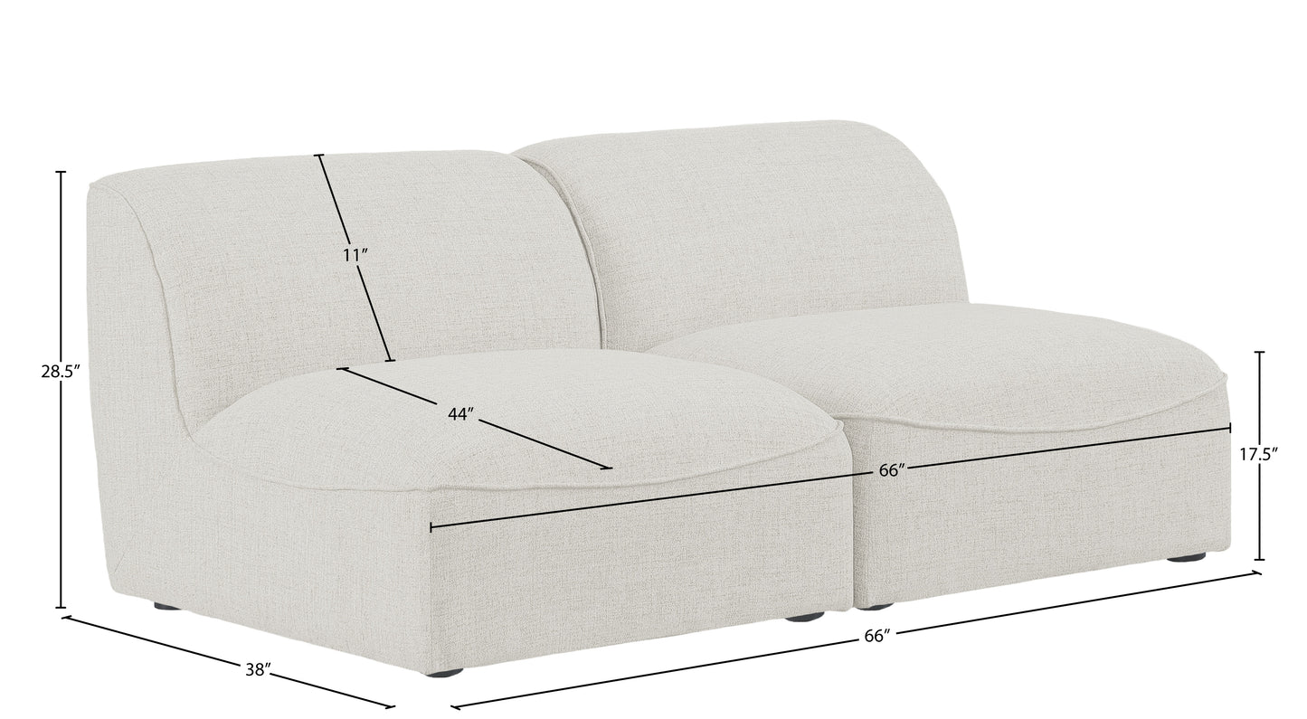 tavolo cream durable linen textured modular sofa s66