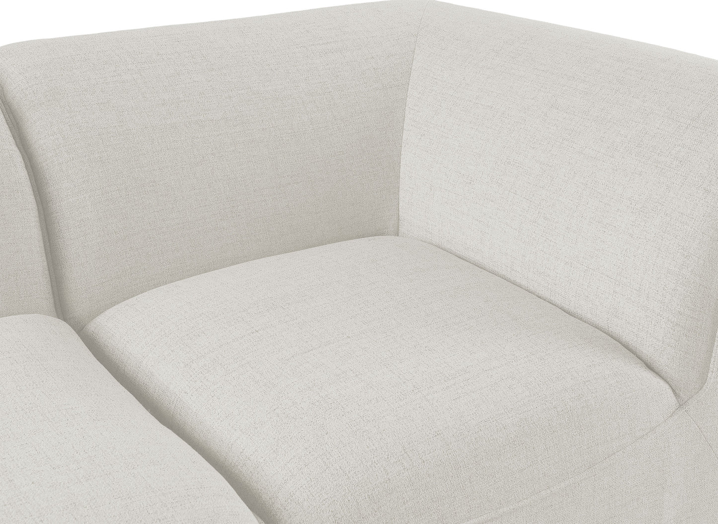 tavolo cream durable linen textured modular sectional sec4b