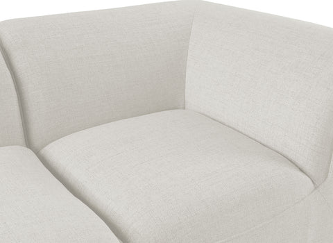 Tavolo Cream Durable Linen Textured Modular Sectional Sec8A