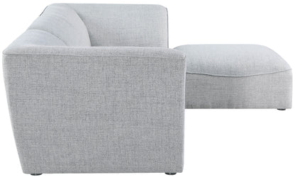 Tavolo Grey Durable Linen Textured Modular Sectional Sec4A