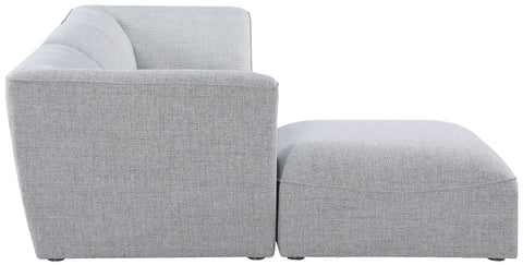 Tavolo Grey Durable Linen Textured Modular Sectional Sec4A