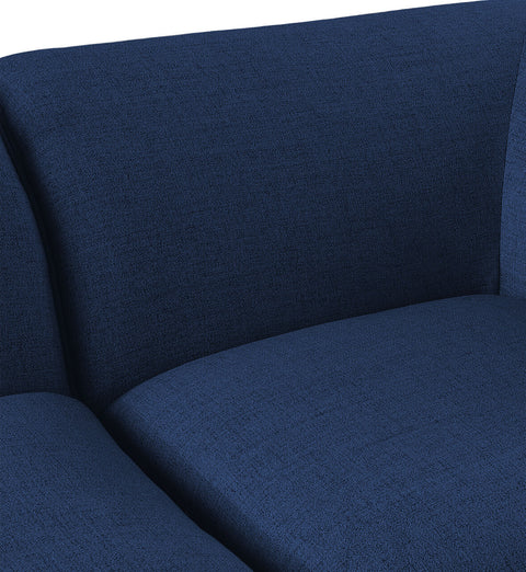 Tavolo Navy Durable Linen Textured Armless Armless