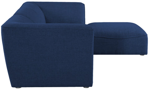 Tavolo Navy Durable Linen Textured Modular Sectional Sec4A