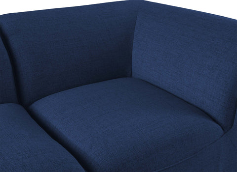 Tavolo Navy Durable Linen Textured Modular Sectional Sec5D