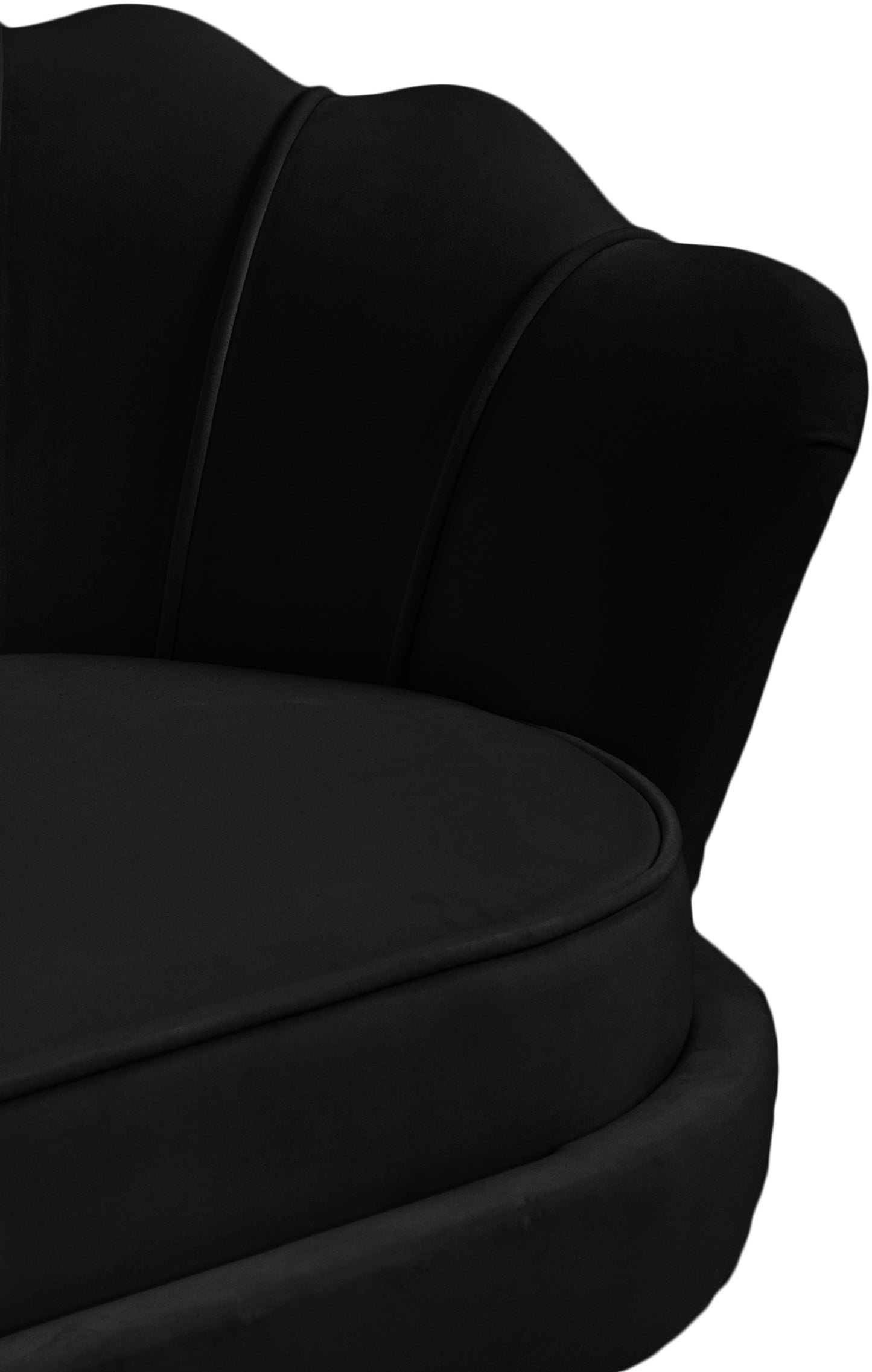 alessio black velvet chair c