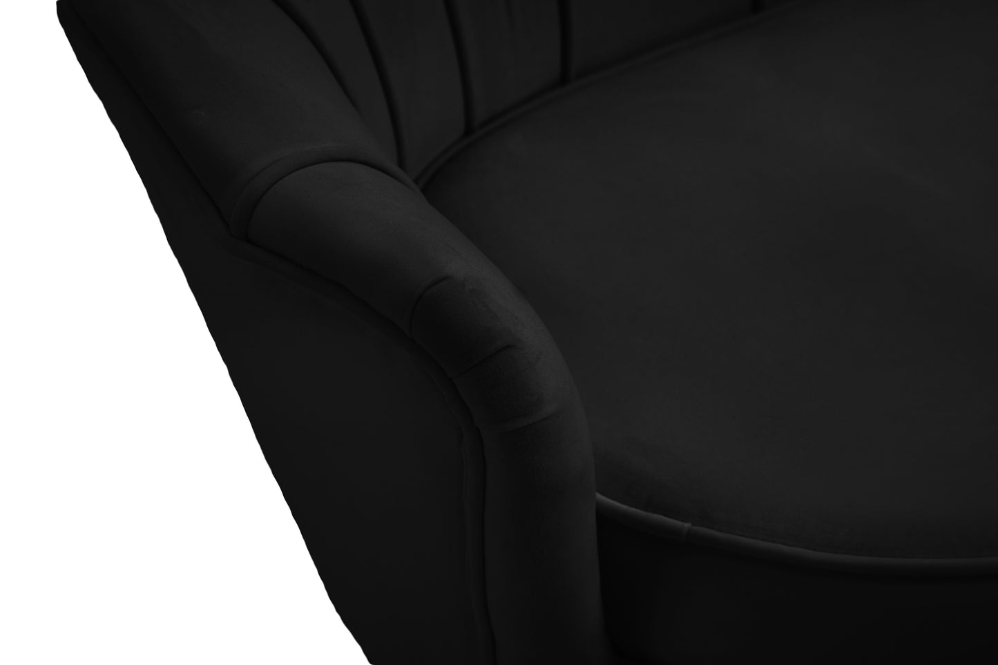 alessio black velvet chair c