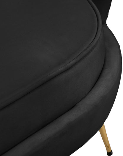 Alessio Black Velvet Chair C