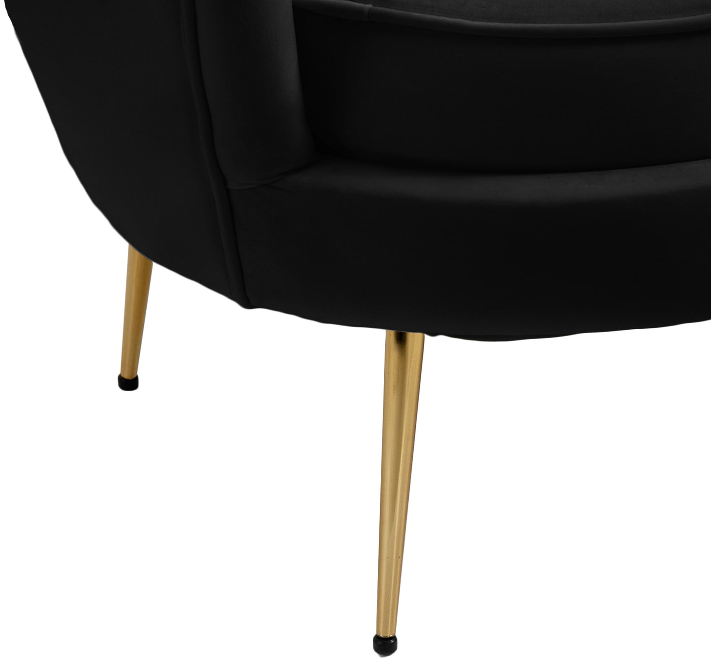 alessio black velvet chair c