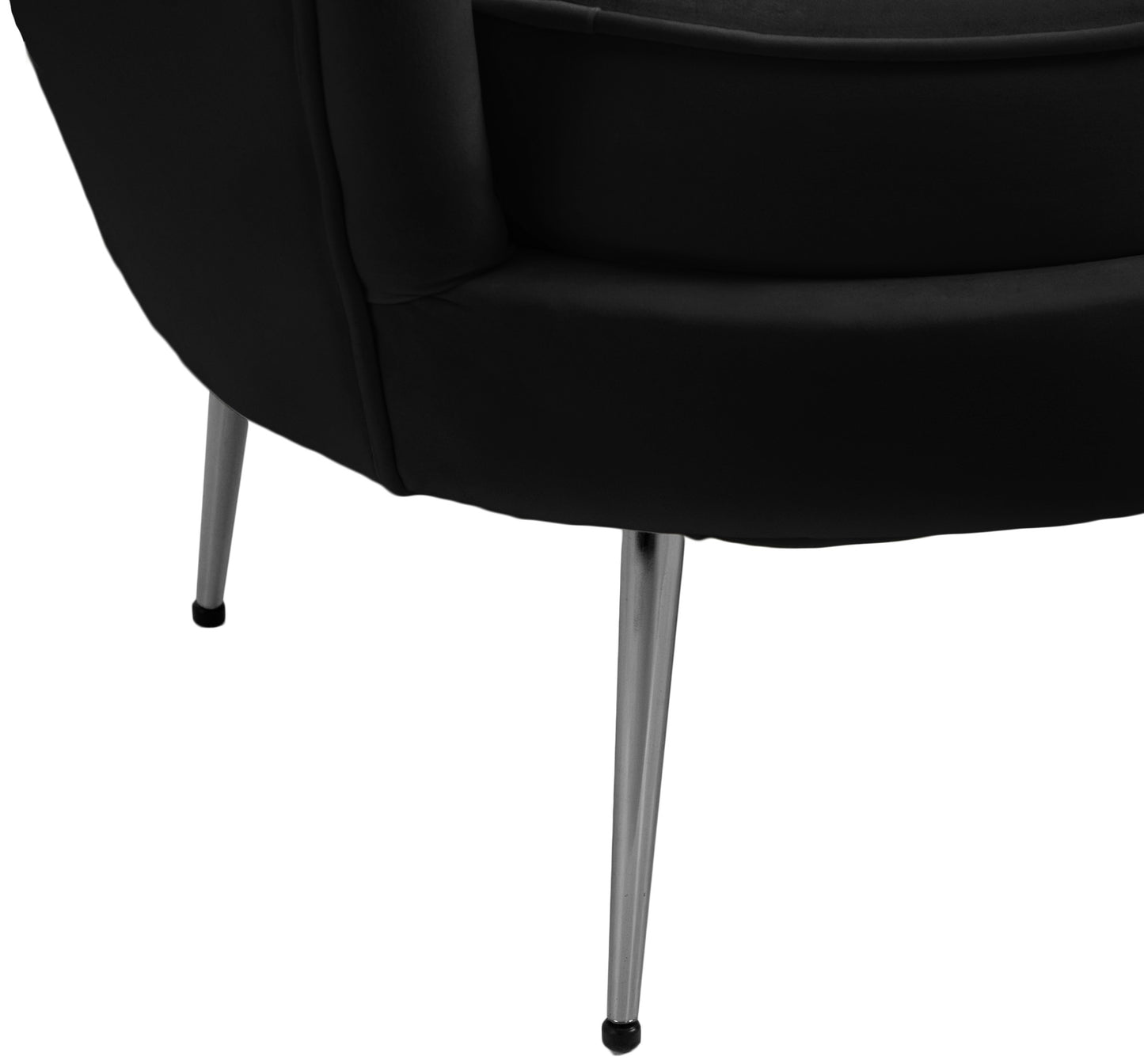 alessio black velvet chair c