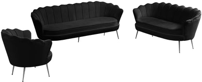 Alessio Black Velvet Chair C