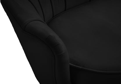 Alessio Black Velvet Sofa S