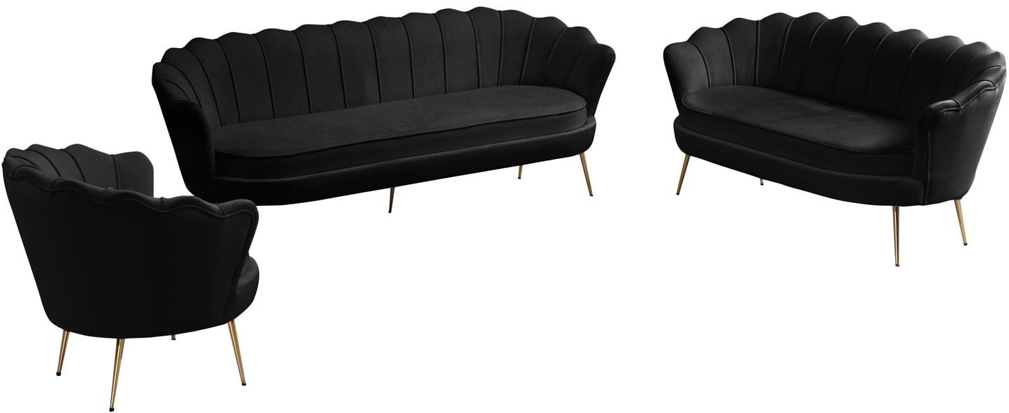 alessio black velvet sofa s