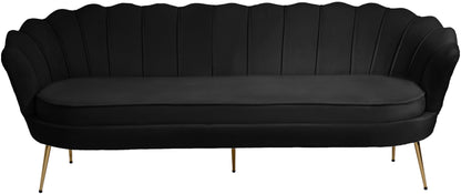 Alessio Black Velvet Sofa S