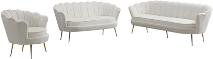 Alessio Cream Velvet Chair C