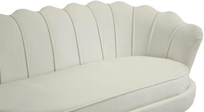 Alessio Cream Velvet Loveseat L