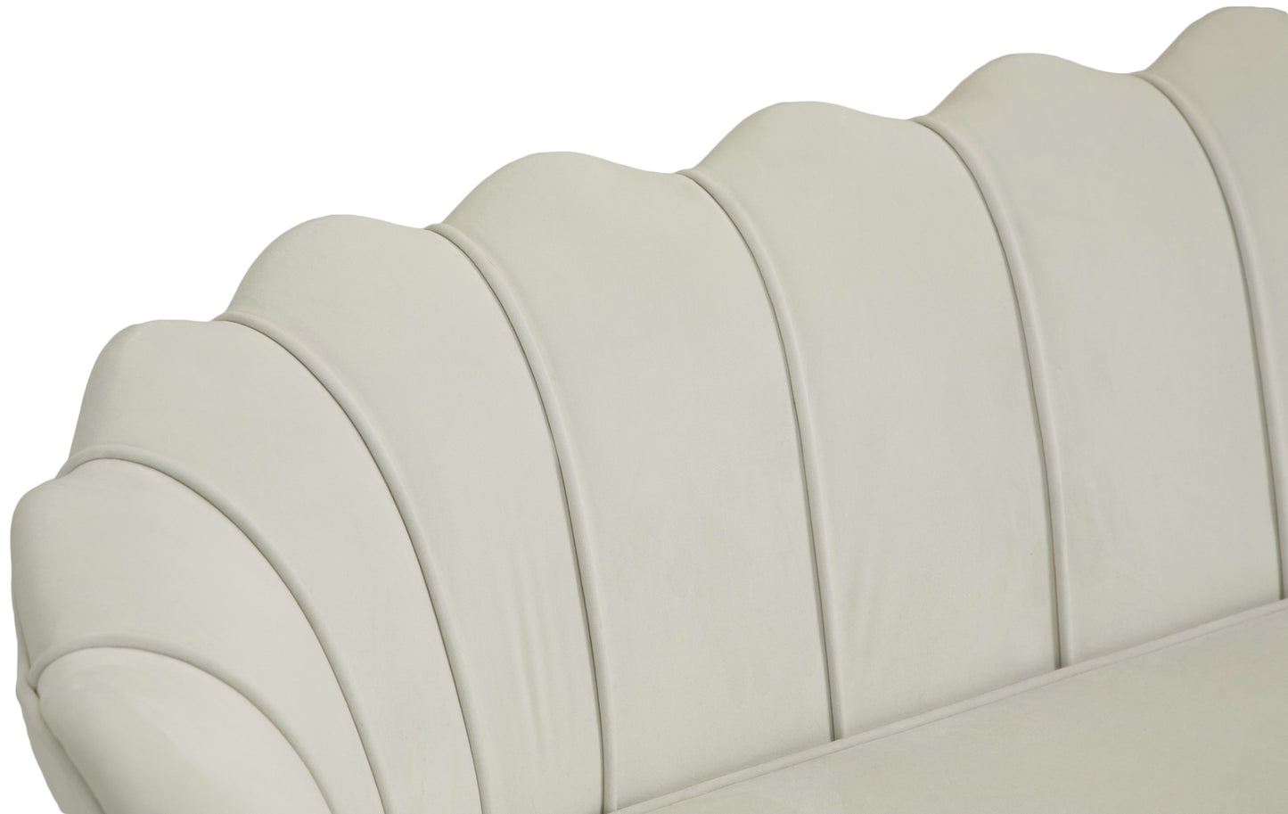 alessio cream velvet loveseat l