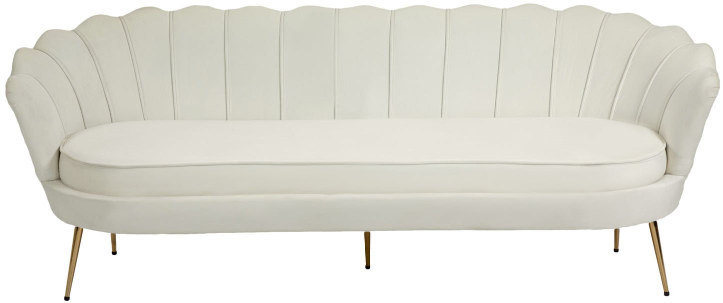 alessio cream velvet sofa s