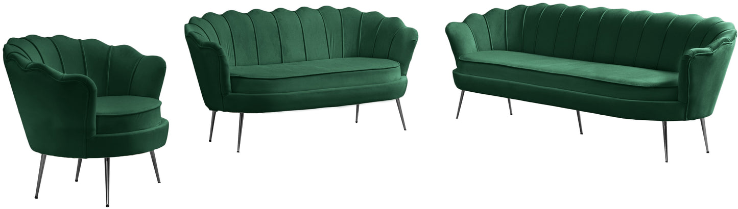 alessio green velvet chair c