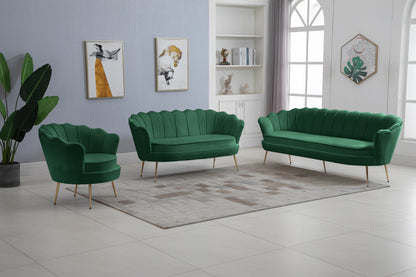 Alessio Green Velvet Chair C