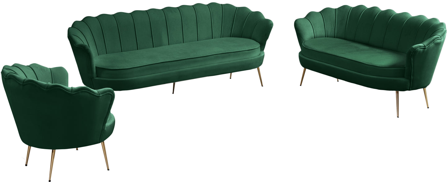 alessio green velvet chair c