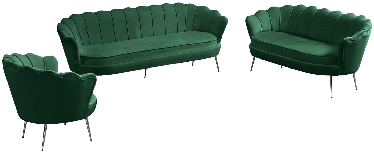 alessio green velvet chair c