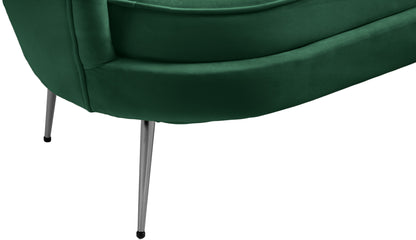 Alessio Green Velvet Loveseat L