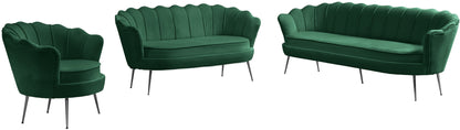 Alessio Green Velvet Loveseat L