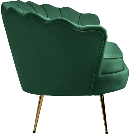 Alessio Green Velvet Loveseat L