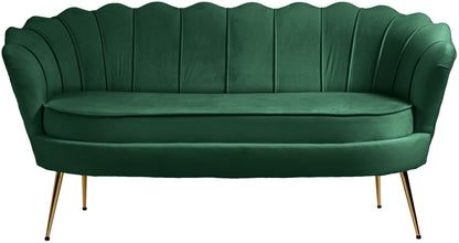 Alessio Green Velvet Loveseat L